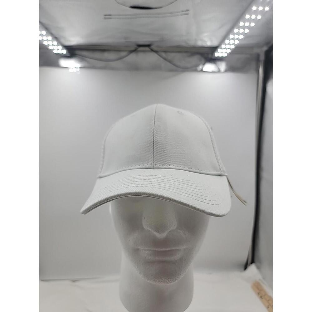 Easton Hockey Hat Baseball Cap  Adult One Size White Plain DIY designs Customize